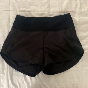 Black speed up lulu shorts